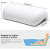 Urhelper SPA Bath Pillow Non-Slip Bathtub Headrest Medium Soft Waterproof Bath Pillows with Suction Cups Easy to Clean Bathroom Accessories 10.2in X 5.1in X 2.7in