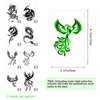 16 Sheets Luminous Dragon Phoenix Temporary Tattoos Glow in The Dark Dragon Birthday Party Decorations Supplies Favors for Kids Adults, Goodie Bag Fillers