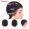 Rebecca Fashion Short Pixie Cut Lace Front Wigs Human Hair Side Part Wig 13x5.5x0.5 Glueless HD Lace Wig Short Pixie Wigs for Black Women Pre Plucked with Baby Hair, Natural Color