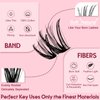 Perfect Key DIY Lash Extension Kit With Bond And Seal Natural Lash Clusters Kit Wispy D Curl 8-18mm Eyelash Extension Kit Waterproof For Beginners Cluster Lashes Kit C Curl With Spikes