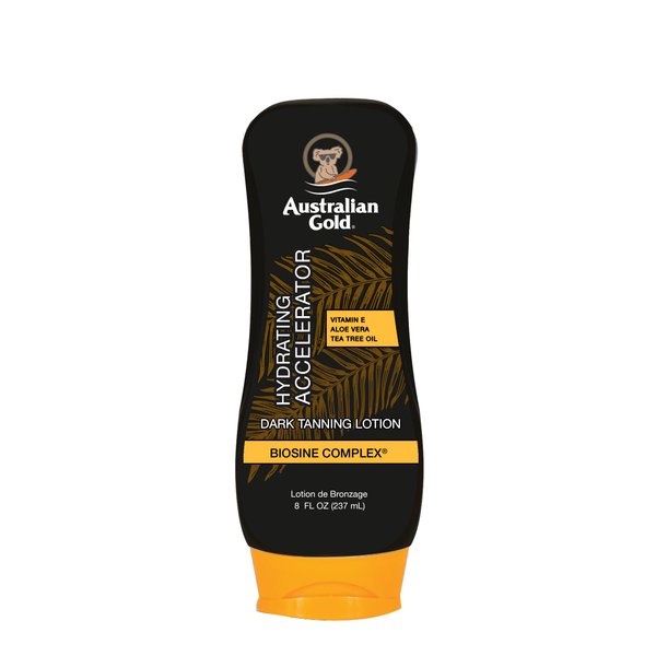 Australian Gold Dark Tanning Accelerator Lotion, 2020 Formula, 8 Fluid Ounce, Classic Cocoa Dreams