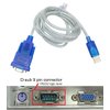 DTECH 6 Feet USB to RS232 DB9 Female Serial Adapter Cable Windows 11 10 8 7 Mac Linux Serial to USB 2.0 (PL2303 Chip)
