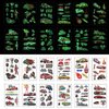 Racing Car Temporary Tattoos,12 Sheets Luminous Car Theme Fake Tattoo Stickers Waterproof Glow In The Dark Race Car Tattoos for Boys Girls Kids Party Supplies