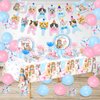 Cat Birthday Decorations, 146Pcs Cat Birthday Party Supplies-Serves 24 Cat Party Disposable Tableware with Cat Party Plates Cups Napkins Tablecloth Balloons for Kitten Girls Birthday Party Decorations