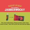 Read My Lips Lip Balm - Full Text of The Jabberwocky Under the Label, Eucalyptus Mint Flavor - Cruelty-Free and Made in the USA from Natural and Imported Ingredients