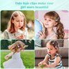 100Pcs Snap Hair Clips, Sublaga 2 Inch Bend Hair Clips, Metal Barrettes, No Slip Cute Solid Candy Color Hair Accessories for Girls, Women, Kids Teens or Toddlers (100pcs Silver)