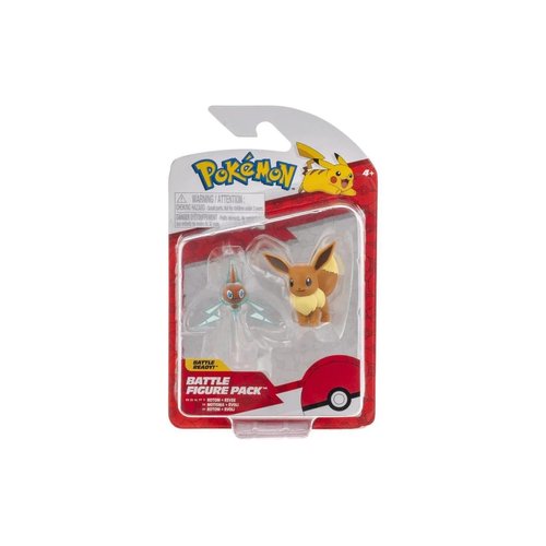 Pokémon Evoli & Rotom Battle Mini Figures Set, 5 cm, from The Battle Figure Pack