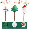 ZALBYUY Christmas Catnip Toys Cat Chew Toy, 3Pcs Silvervine Sticks for Cats, Soft Plush Teething Chew Toy, Kitten Catnip Toys for Cats Exercise, with Gift Box