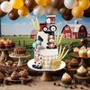 22 PCS Farm Cake Topper Cow Horse Farm Tractor Cake Decorations for Baby Shower Cow Themed Girls Boys Birthday Party Decorations Supplies (Tractor Farm)