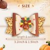 Thanksgiving Hair Bow Clips for Girls, 2 PCS Fall Turkey Glitter Hair Bows Autumn Grosgrain Ribbon Bow Hair Clips Cute Hair Accessories Hairpin for Toddler Kids Festival Party Favor Gift