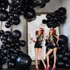 135pcs Black Balloons Different Sizes 18/12/10/5 Inch Black Balloon Garland Arch Kit for Wedding Birthday Anniversary Graduation Baby Shower Party Decorations (02-Black)