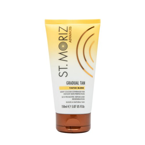 St. Moriz Advanced Tinted Gradual Self Tanner Lotion | Hydrating Vegan Sunless Tanning Moisturizer with Anti-Ageing Q10 & Light Color Coverage | Builds up a Natural Glow in 1 to 3 Applications | 150ml