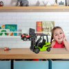 Gemini&Genius Forklift Truck Toys Engineering Vehicle 1/50 Scale Diecast Fork Truck Construction Alloy Warehouse Vehicle Models Toys for Kids (Green)