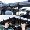 4 x Roll Bar Grab Handles Grip Handle for Jeep Wrangler YJ TJ JK JKU JL JLU Sports Sahara Freedom Rubicon X & Unlimited 1955-2024 (Black)