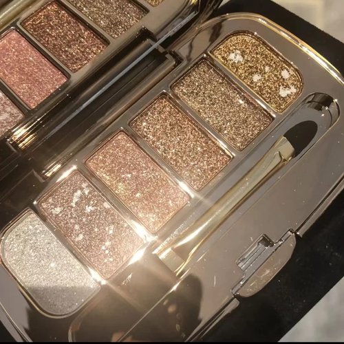 Glitter&Shimmer Eyeshadow Palette,6 Colors Gold Eyeshadow Highly Pigmented Long Lasting Waterproof Sweatproof Professional Nude Eyeshadow Palette Make Up Palettes for Women Warm Natural Neutral Smokey Eye Eyeshadow Palette Makeup Set