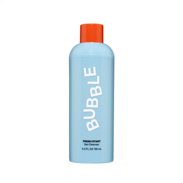 Bubble Skincare Fresh Start Gel Cleanser - Gentle Exfoliating Face Wash for Oily Skin - Formulated with Aloe Vera Juice + Caffeine to Protect and Soothe Complexion (125ml)