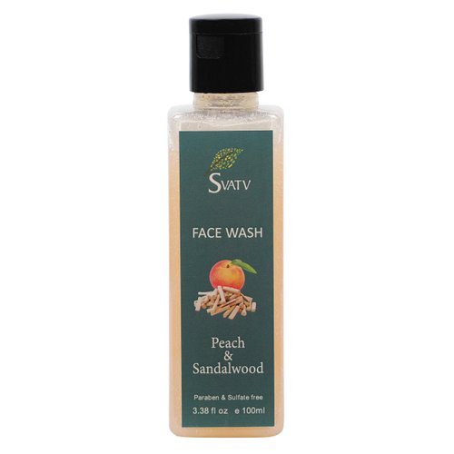 SVATV Peach &amp; Sandalwood Exfoliating Face Wash with Mix Fruit Extract face cleanser - Cleansing a...