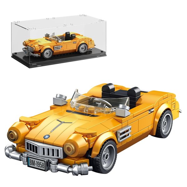 TYCOLE Super Sports Car Building Block Set with Display Case,Speed Race Car Building Kits Construction Toy,Collectible Car Model,Christmas Birthday Gift for Adults and Kids 6 and up(313pcs)
