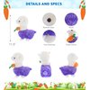 DolliBu Happy Easter Sparkle Purple Llama Plush with Carrot - Cute Stuffed Animals with Carrot Plush Toy, Perfect Easter Holiday Surprise Gift - 11.5" Inches