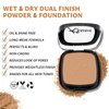 Khasana Pressed Powder, Dual Wet & Dry Foundation, Vitamin E & C Infused, Apply Wet for Maximum Coverage or Dry for Finishing, Matte Poreless, Setting Makeup, Flawless Finish, Shine-Oil Free #1 Light