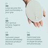Cleansing Palm Pad | Ergonomic Handheld Brush Cleaner | Silicone Textured Scrub Pad for Deep Cleaning | Travel-Size, Beauty Tool