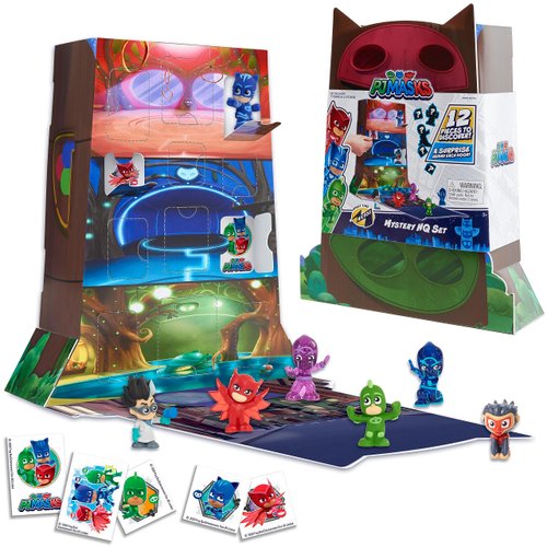 Just Play PJ Masks Night Time Micros Mystery HQ Box Set, Collectible Hidden Mini Figures, Styles May Vary, Kids Toys for Ages 3 Up
