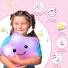 Subao Sensory Toys for Kids,14" Toddler Pillow with Light & Music,Twinkle Plush Star Night Light Cushion Autism Sensory Toys for Toddlers Age 3 4 5 6 7 8 9 10,Birthday Xmas Gifts for Boys Girls Pink
