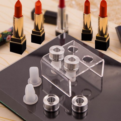 TINTON LIFE Simple Design DIY Makeup Cosmetics Lipstick Mould Silicone Mold Making Tool Set (Bird Beak Shape+Nail Shape+Heart Shape+Eagle Beak Shape)
