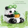 WULOBOOI Mini Building Blocks Animal Sets-Cute Bamboo Panda Micro Building Toys for Adults, 348 Pieces Party Favor for Boys Girls 6 7 8-12 14, Small Carnival Prizes
