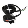 Linemaster 491-SC36MP Compact with Mounting Plate Foot Switch, Electrical, Single Pedal, Momentary, SPDT Wired Normally Open, No Guard, Black