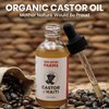 Papa Rozier Farms Pure Organic Castor Oil for Hair Growth, Skin Moisturizer, Grow Eyelashes, Eyebrows and Nails Treatment, 2 Fluid Ounces, Pack of 1