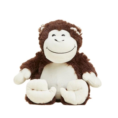 warmies Microwavable & Weighted Stuffed Animals, Monkey - Heated Stuffed Animal Plushie for Warmth & Comfort - Cute Soft Plush Toys for Adults & Children (Boys, Girls, Babies & Toddlers)