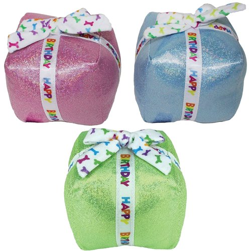 Multipet Birthday Present Plush Dog Toy