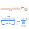 Handle Grip Nail Brush, Hand Fingernail Scrub Cleaning Brushes for Toes and Nails Cleaner, Pedicure Scrubbing tool kit for Men and Women 5 Pack (Multicolor)
