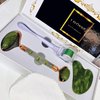 LAVÔNNÉ 100% Authentic Jade Roller and Gua Sha Set for face I Microneedle I Facial Tools I Real Guasha I Premium Quality I Mother's Day Gift for wife