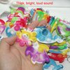 100 Packs Bulk Undersea Octopus Mermaid Turtle Shark Dolphin Fish Whale Mini Ocean Assorted fidgets for Kids Classroom Student Bubble Prizes, Summer Party Favors Gift