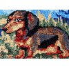 Dachshund Sausagedog Latch Hook Rug Kit for Adults DIY Carpet Cushion with Printed Canvas Crochet Yarn Craft Hook and Latch Tapestry for Floor Decoration Pets Warm Pads 52x38cm