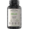 Crystal Star Relax (60 Capsules) - Helps Calm Nerves with Ashwagandha, American Skullcap And Kava Kava - NON-GMO