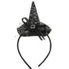 HOXIEYA Sliver Headband Halloween Hat with Spider web Deisgn for Woomen and Girls Halloween Headband Hairband Hair Accessories (Sliver)