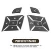 Car Steering Wheel Button Stickers Cover Replacement for Mercedes Benz ML GL GLK GLA CLA CLS SL A B C E G Class Interior Switch Button Decoration Trim