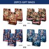 Optiacan 20pcs Wrestling Goodie Bags, Wrestling Themed Party Bags for Boys Girls Kids Party Decorations (Wrestling)