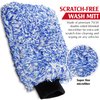 TAKAVU New Car Wash Mitt, 2 Pack Premium Cyclone Microfiber Washing Gloves, Holds Tons of Sudsy Water for Effective Washing, Machine Washable, Lint Free, Scratch Free