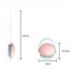 AMSDCN Scalp Massager Shampoo Brush with Soft and Flexible Silicone bristles for Hair Care and Head Relaxation, Ergonomic Scalp Washer/exfoliator for Dandruff Removal and Hair Growth (Pink)