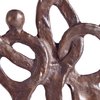 Danya B. ZD10102 Contemporary Family of 4 Ring of Love Metal Art Cast Bronze Sculpture
