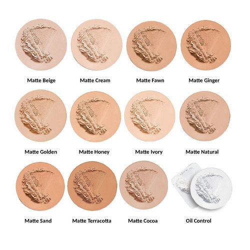 Jolie Shine Absorbing Oil Free Pressed Powder - Matte Finish (Matte Ivory)