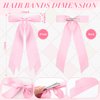 Mimorou 25 Pcs Silky Satin Hair Bows Bulk Hair Clips Bow Knot Hair Ribbon Hair Bow with Long Tails Hair Barrettes Hair Pins Ponytail Holder Accessories for Women