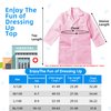 RioRand Kids' Doctor Lab Coat Costume with Accessories Role Play for Boys Girls Playset Nurse Costume Age 3-12 (Pink, M-130CM/6-7Y)