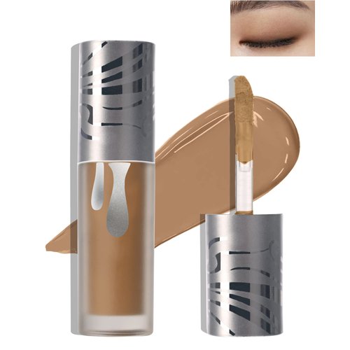 Liquid Eyeshadow Makeup, Matte Smooth Cream Velvet Eyeshadow Primer, Waterproof Long Lasting, Neutral Naked Matte Eyeshadow Korean Colored Eye Makeup, Hypoallergenic, Quick Dry, for Women- 03#