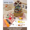 noziaa Music Box Building Blocks Set, Japanese Rustic Style Windmill House Toy Set, Mini Farm House MOC Creative Model, Gifts Idea for Kids Adults, Mini Blocks 799pcs (1239)