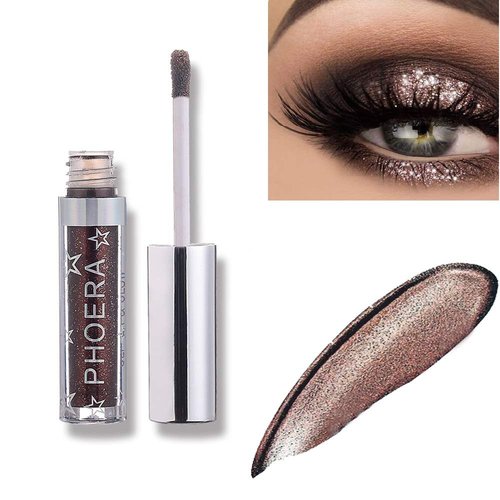 Coalitione Liquid Eyeshadow 12 Colors Long Lasting Waterproof Shining Shimmer Glitter Eyeline liquid Matte Eyeshadow ,Elves Makeup Girls Eyeshadow for Party Festival Makeup Beauty
